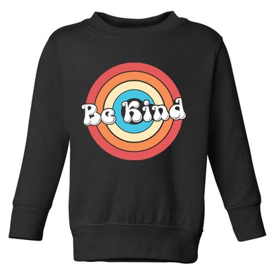 Be Kind Retro Emblem Toddler Sweatshirt