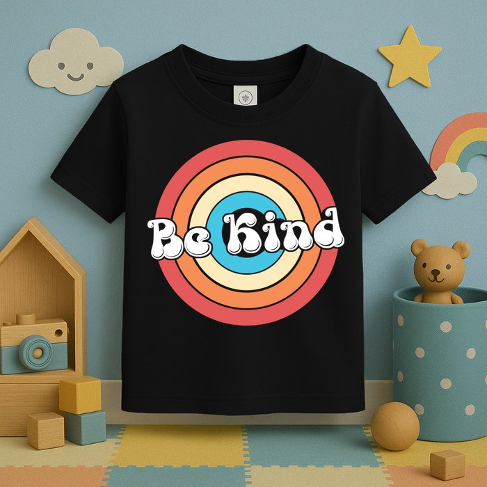 Be Kind Retro Emblem Toddler T-Shirt