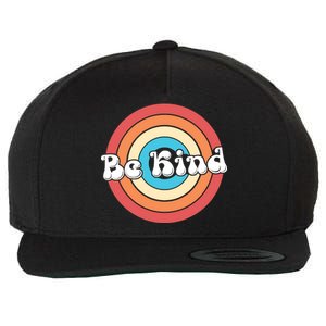 Be Kind Retro Emblem Wool Snapback Cap