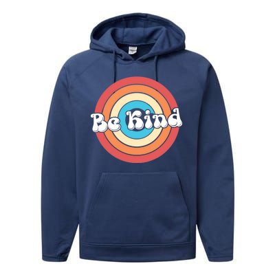 Be Kind Retro Emblem Performance Fleece Hoodie