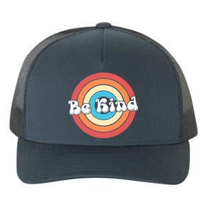 Be Kind Retro Emblem Yupoong Adult 5-Panel Trucker Hat