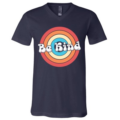 Be Kind Retro Emblem V-Neck T-Shirt