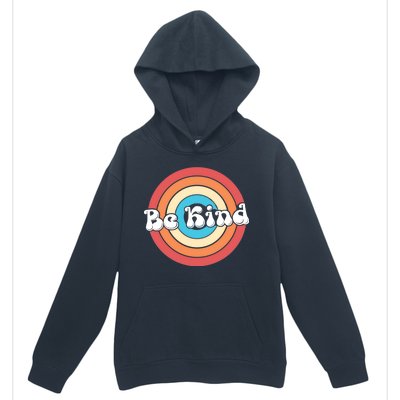 Be Kind Retro Emblem Urban Pullover Hoodie