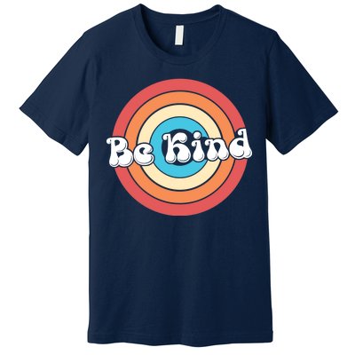 Be Kind Retro Emblem Premium T-Shirt