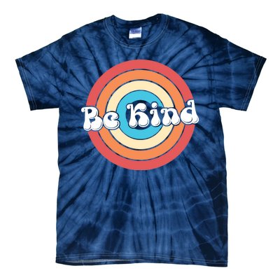 Be Kind Retro Emblem Tie-Dye T-Shirt