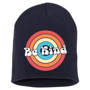 Be Kind Retro Emblem Short Acrylic Beanie