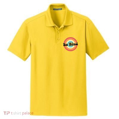 Be Kind Retro Emblem Dry Zone Grid Polo