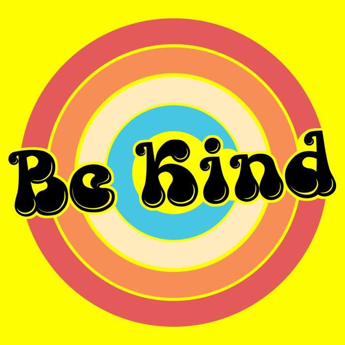 Be Kind Retro Emblem Women's V-Neck T-Shirt