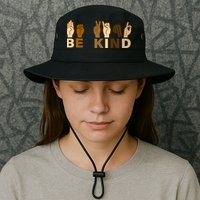 Be Kind Sign Language Bucket Hat