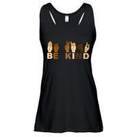 Be Kind Sign Language Ladies Essential Flowy Tank