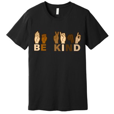 Be Kind Sign Language Premium T-Shirt