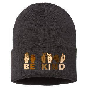 Be Kind Sign Language Sustainable Knit Beanie