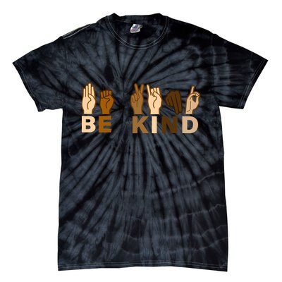 Be Kind Sign Language Tie-Dye T-Shirt