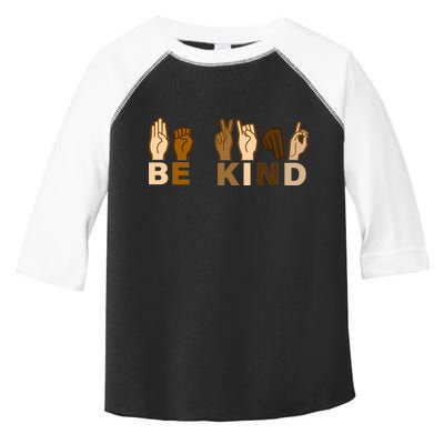 Be Kind Sign Language Toddler Fine Jersey T-Shirt