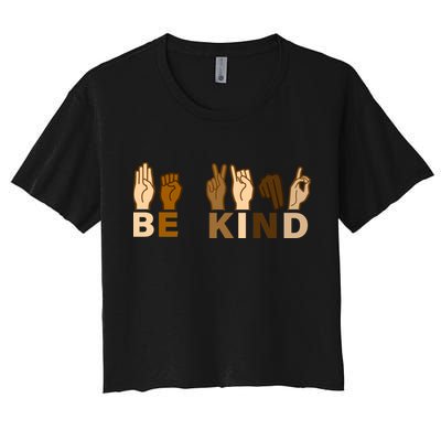 Be Kind Sign Language Crop Top
