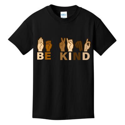 Be Kind Sign Language Kids T-Shirt