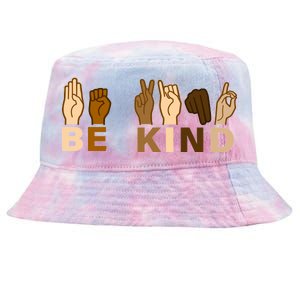 Be Kind Sign Language Tie-Dyed Bucket Hat