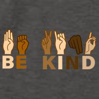 Be Kind Sign Language Vector Backpack