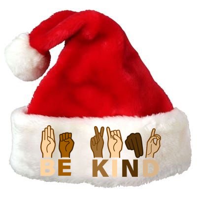 Be Kind Sign Language Premium Christmas Santa Hat