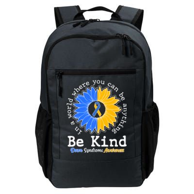 Be Kind Sunflower Ribbon Down Syndrome Awareness Daily Commute Backpack