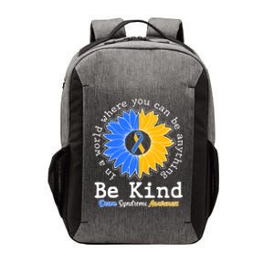 Be Kind Sunflower Ribbon Down Syndrome Awareness Vector Backpack