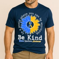 Be Kind Sunflower Ribbon Down Syndrome Awareness Cooling Performance Crew T-Shirt