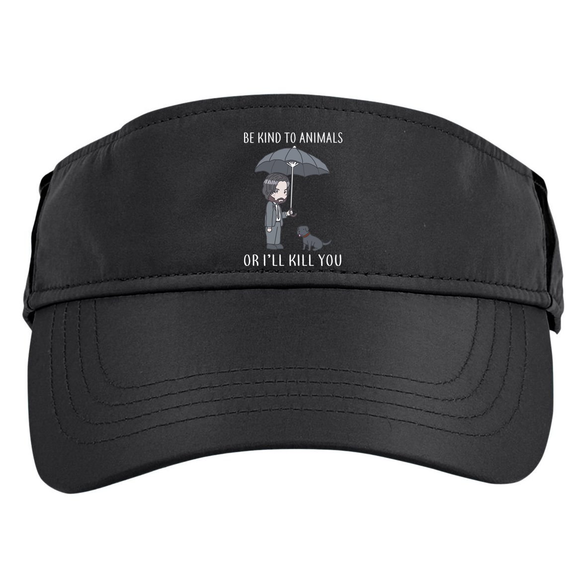 Be Kind To Animals Or I'll Kill You Adult Drive Performance Visor