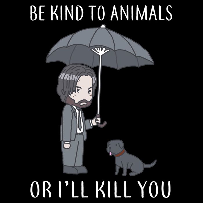 Be Kind To Animals Or I'll Kill You Women's V-Neck T-Shirt