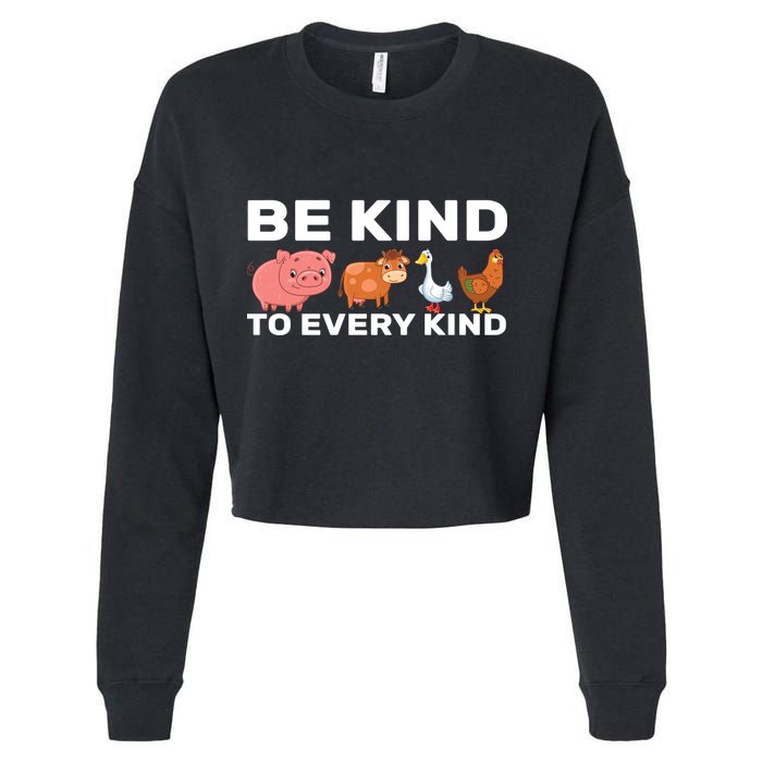 Be Kind To Every Kind Cropped Pullover Crew