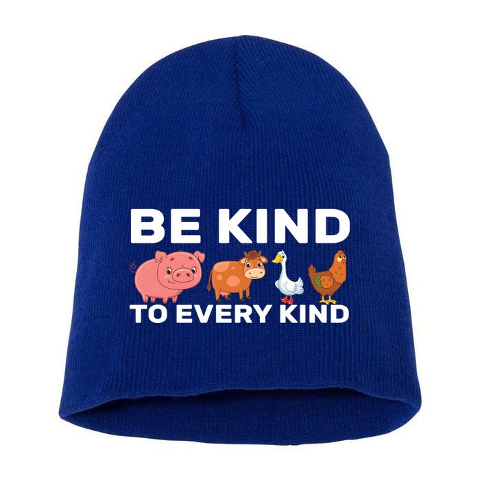 Be Kind To Every Kind Short Acrylic Beanie