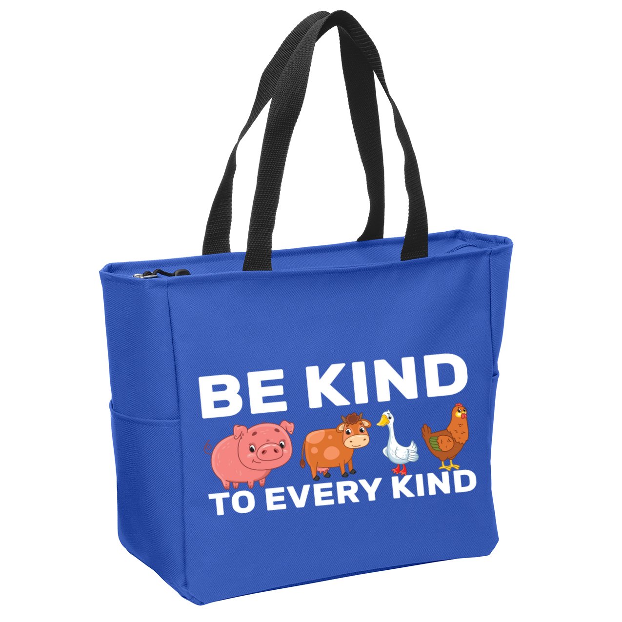 Be Kind To Every Kind Zip Tote Bag