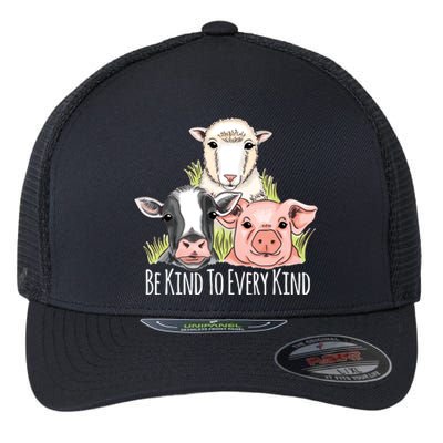 Be Kind To Every Kind Vegan Flexfit Unipanel Trucker Cap