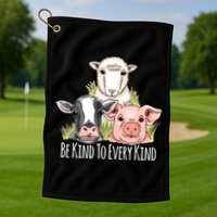 Be Kind To Every Kind Vegan Golf Towel