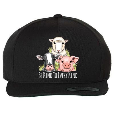 Be Kind To Every Kind Vegan Wool Snapback Cap