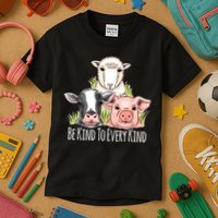Be Kind To Every Kind Vegan Kids T-Shirt