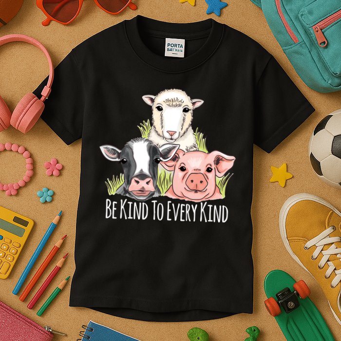 Be Kind To Every Kind Vegan Kids T-Shirt
