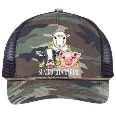 Be Kind To Every Kind Vegan Retro Rope Trucker Hat Cap