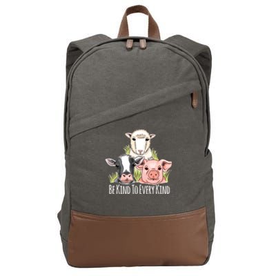 Be Kind To Every Kind Vegan Cotton Canvas Backpack