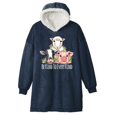 Be Kind To Every Kind Vegan Hooded Wearable Blanket