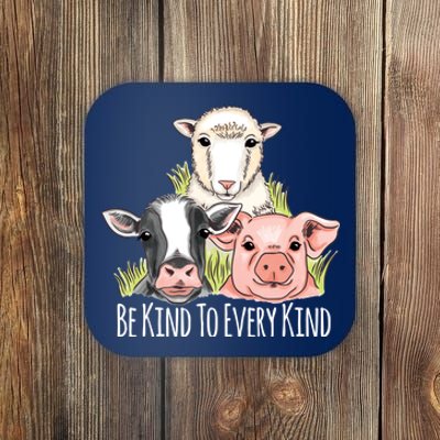 Be Kind To Every Kind Vegan Coaster