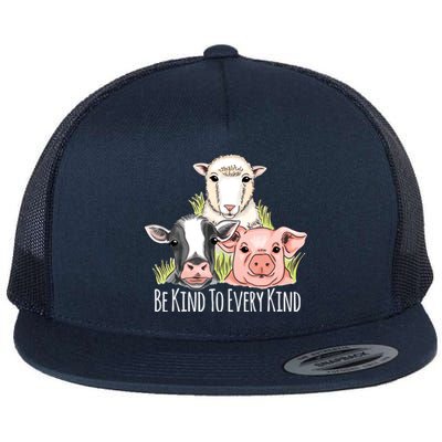 Be Kind To Every Kind Vegan Flat Bill Trucker Hat