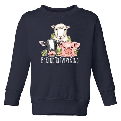 Be Kind To Every Kind Vegan Toddler Sweatshirt