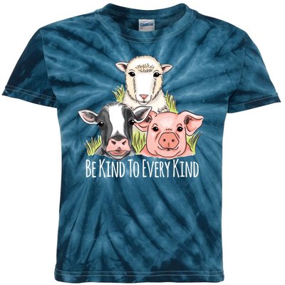 Be Kind To Every Kind Vegan Kids Tie-Dye T-Shirt