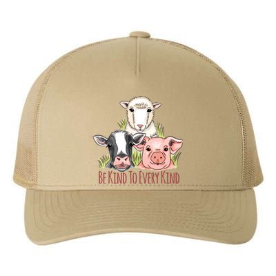 Be Kind To Every Kind Vegan Yupoong Adult 5-Panel Trucker Hat