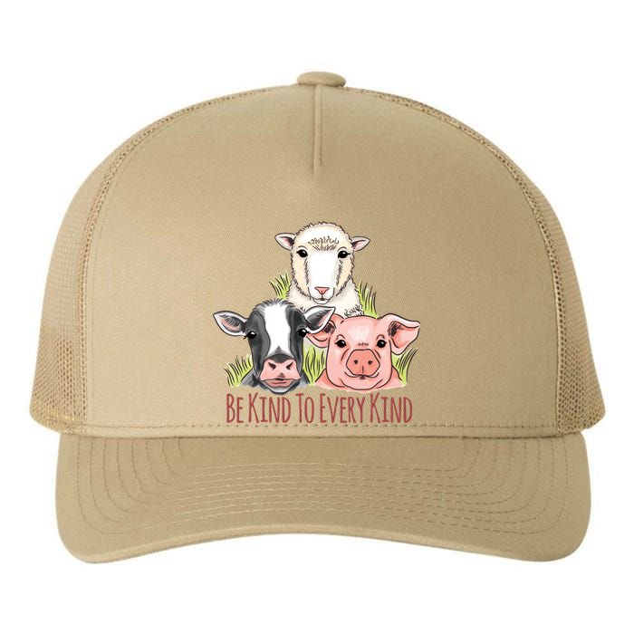 Be Kind To Every Kind Vegan Yupoong Adult 5-Panel Trucker Hat