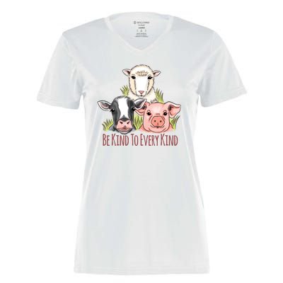 Be Kind To Every Kind Vegan Women's Momentum V-Neck T-Shirt