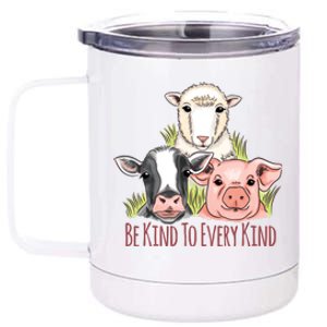 Be Kind To Every Kind Vegan 12 oz Stainless Steel Tumbler Cup