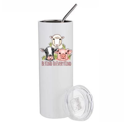 Be Kind To Every Kind Vegan Stainless Steel Tumbler