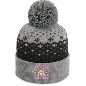 Be Kind To Your Mind Mental Health Matters Patten Rainbow The Baniff Cuffed Pom Beanie