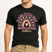 Be Kind To Your Mind Mental Health Matters Patten Rainbow Cooling Performance Crew T-Shirt